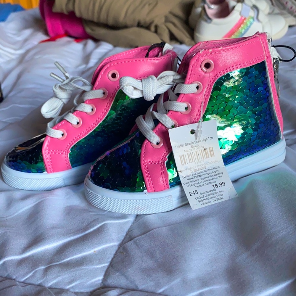 Never been worn! Sequin sneakers converse look alike